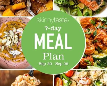 7 Day Healthy Meal Plan (September 20-26)