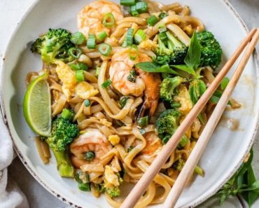 Drunken Style Noodles with Shrimp
