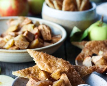 Easy Apple “Pie” with Pie Crust Cookies