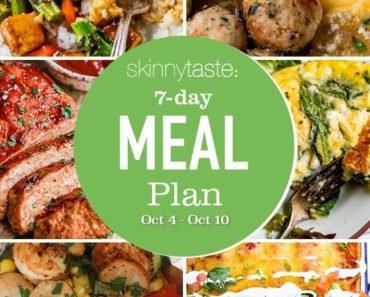 7 Day Healthy Meal Plan (October 4-10)
