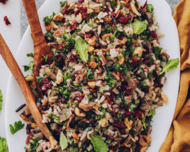 Wild Rice Salad with Mushrooms and Herbs