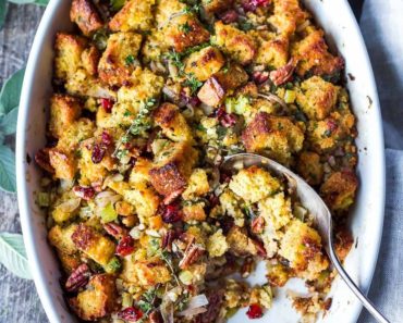 Cornbread Stuffing with Cranberries and Pecans