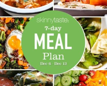 7 Day Healthy Meal Plan (Dec 6-12)