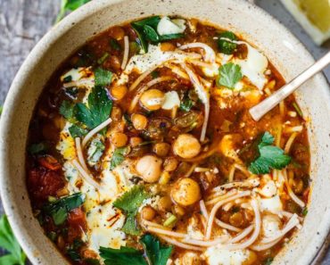 Moroccan Lentil and Chickpea Soup (Harira)