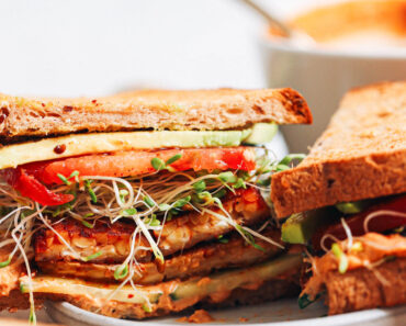 Chipotle Hummus Sandwich with Smoky Tempeh Bacon