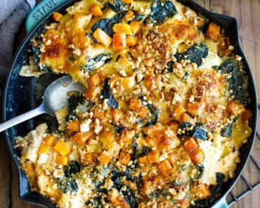 Baked Rigatoni with Butternut Squash and Kale